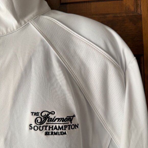 Cutter & Buck DryTec White 1/4 Zip - The Fairmont Southampton Bermuda X-Large - Picture 5 of 13
